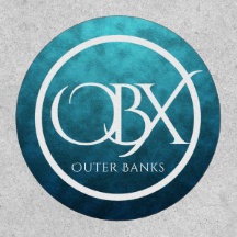 OBX Outer Banks NC em Blue Water Background Beach