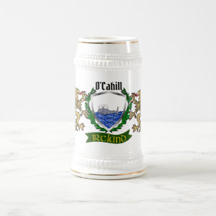 O'Cahill/Cahill Irish Shield Beer Caneca de cervej
