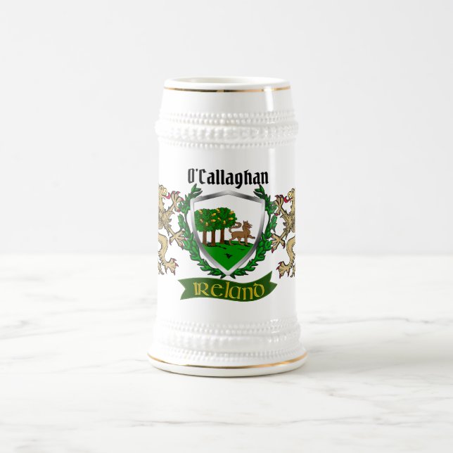 O'Callaghan/Callaghan Irish Shield Beer Caneca de  (Centro)