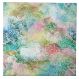 Ocean Abstract Watercolor Grunge Pattern 