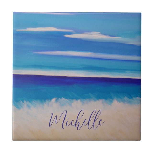 Ocean Abstrato Beach Personalizado (Frente)