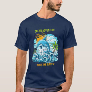 Ocean Adventure: Ondas e camisa sunshine design