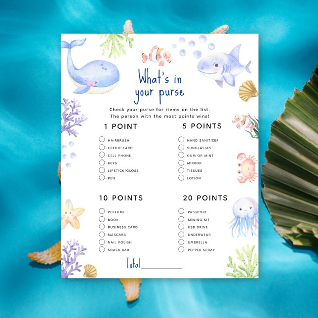 Ocean Animal Whats no seu chá de fraldas (Criador carregado)