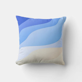 Ocean Beach Abstrato Trabalho de arte | Almofadas