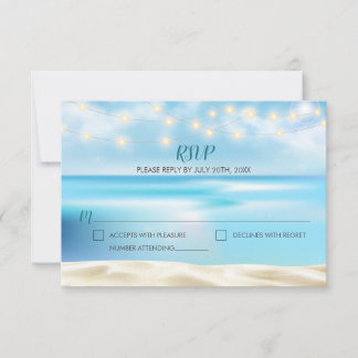 Ocean Beach Fairy Lights RSVP Resposta