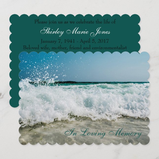 Ocean Beach Memorial no anúncio marítimo (Frente/Verso)