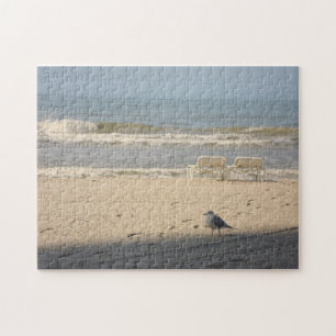 Ocean Beach Nature Photoshop Art Quebra-cabeça Sea