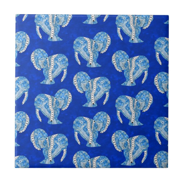 Ocean Blue Tribal Tattoo Manatees (Frente)