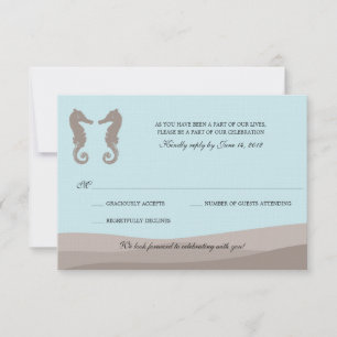 Ocean Double Seahorse RSVP