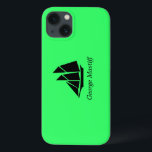 Ocean Glow_Black-on-Green Clipper Ship_personalize<br><div class="desc">Mostre-lhes quem é o grande capitão com o nosso Oceano Brilho,  ícones marítimos,  o cobrir de proteção aérea iPad Air Black-on-green Ship. Para personalizá-lo,  basta adicionar seu nome no campo modelo disponível,  e você está pronto! Para opções adicionais de design,  clique em "Personalizar" e vá embora.</div>