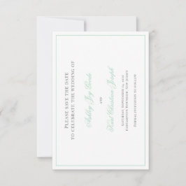 Ocean Jade, clássico verde-menta guarde o cartão d