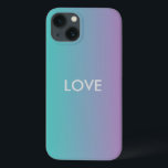 Ocean Love ipod & All Mistend Mal Ali Capas<br><div class="desc">Use "Love" (Amor) ou personalize este Caso Mal Existente com seu nome ou exclua o texto do design de mesclagem. *Altere a posição ou o tamanho do seu texto com este design*</div>