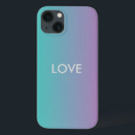Ocean Love ipod & All Mistend Mal Ali Capas<br><div class="desc">Use "Love" (Amor) ou personalize este Caso Mal Existente com seu nome ou exclua o texto do design de mesclagem. *Altere a posição ou o tamanho do seu texto com este design*</div>