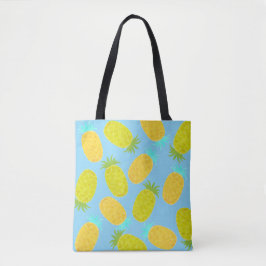 Ocean Pineapples Pattern Tote Bag