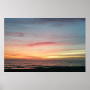 Ocean Sunrise em dezembro de Poster