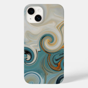 Ocean Waves Beach Teal Blue Abstrato 74