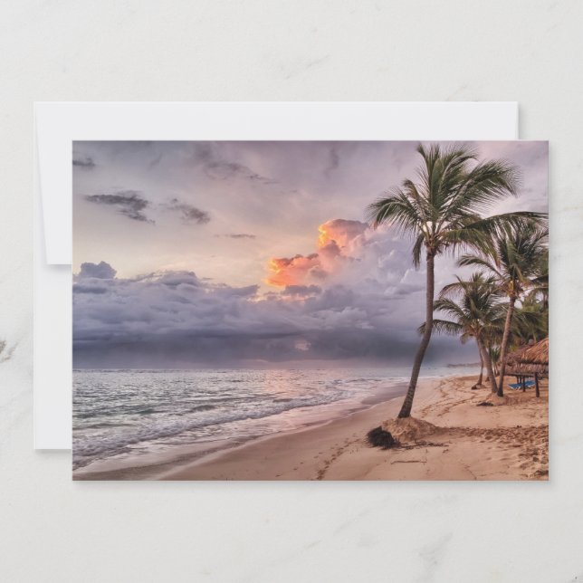 Ocean Waves Sandy Beach Sunset (Frente)