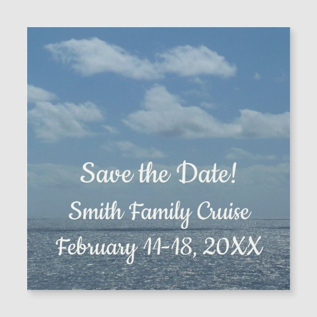 Oceano Azul do Mar de Caribe Sunny (Frente)