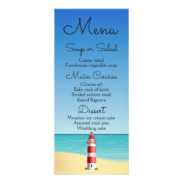 Oceano de Farol de Casamento de Praia de Menu Náut