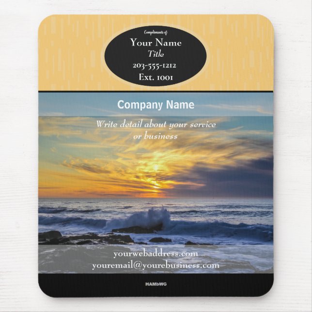 Oceano de Mousepad do promocional - HAMbyWG (Frente)