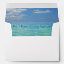 Oceano| Envelope personalizado 7 ¼" x 5 ¼"