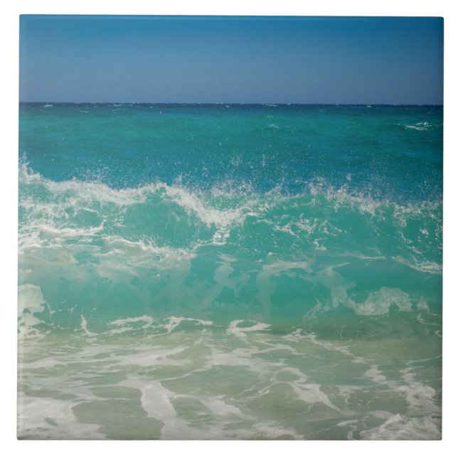 Oceano Ondas Marítimas Aqua Costeira Aqua Mar de P (Frente)