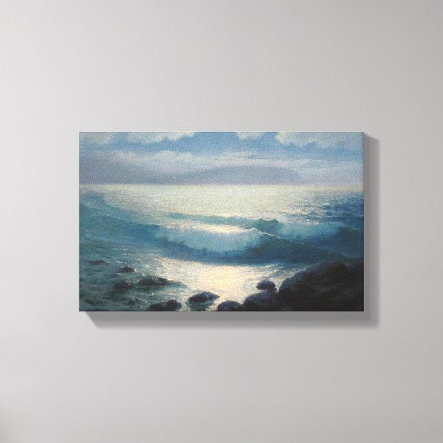Oceano, pintura de canvas rochosa. (Frente)