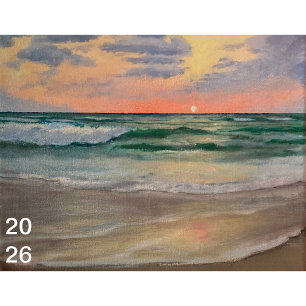 Oceano Sonhos: Calendário de Arte Marinha de 2026