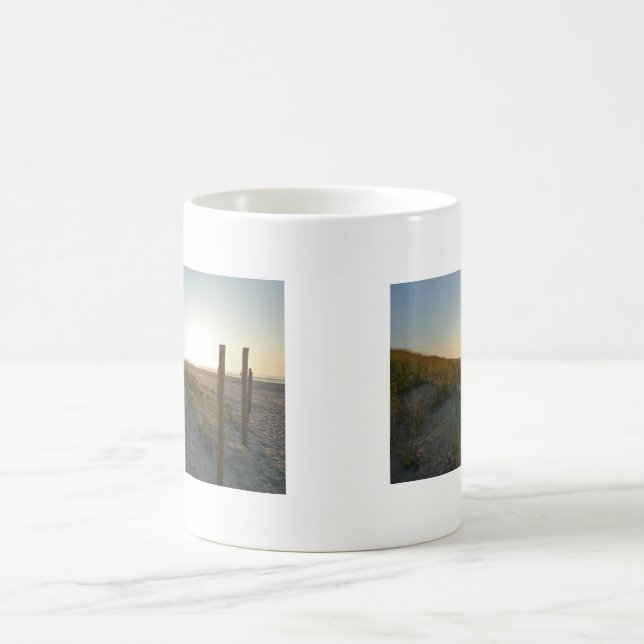 Oceano Sunrse, caneca de café das dunas do (Centro)