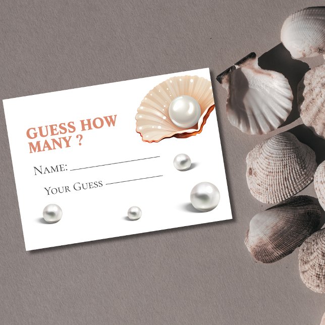 Oceano, uma pérola, adivinha quantos cartões de jo (Criador carregado)