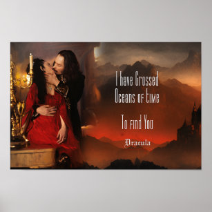 Oceanos do tempo - Poster de citação de Drácula