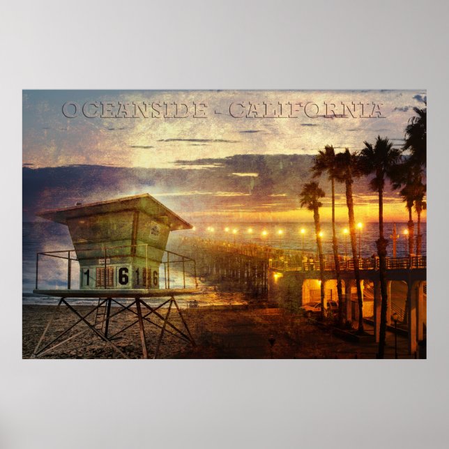 Oceanside California Poster (Frente)