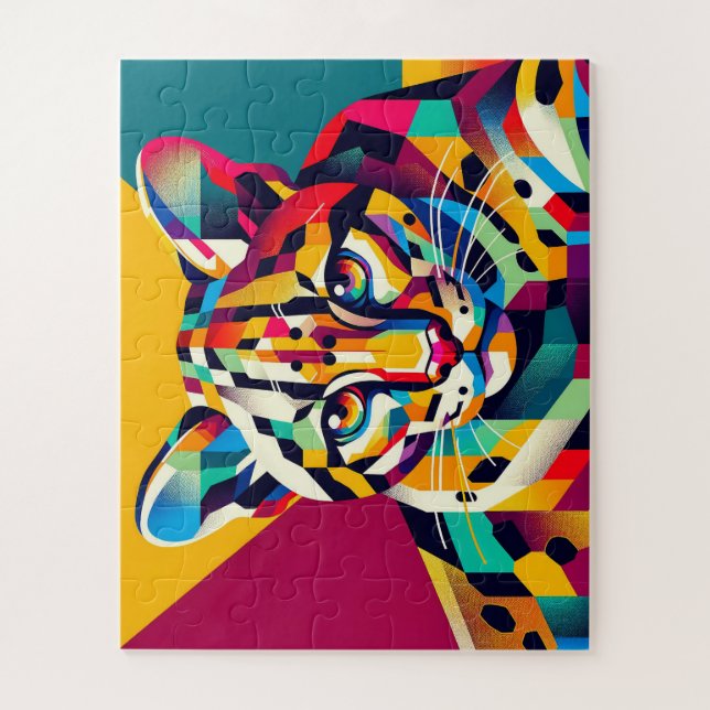 Ocelot 50 Peece Kids Quebra-cabeça (Vertical)