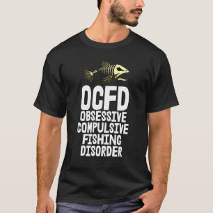 Ocfd S Esqueleto de Peixe Camisetas Ossos Dentes A