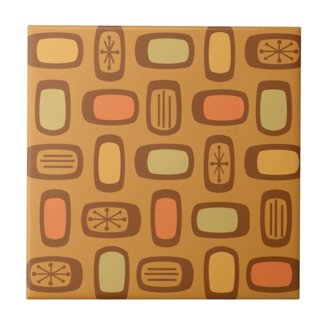 Ochre Arredondado MCM do meio século (Frente)