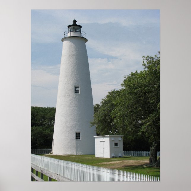 Ocracoke, Impressão de Farol da Carolina do Norte (Frente)