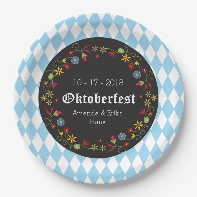 Octoberfest, pratos do Oktoberfest - Personalizar (Frente)