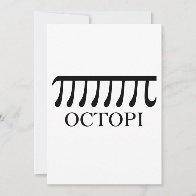Octopi - Engraçado Pi Octopus Math (Frente)