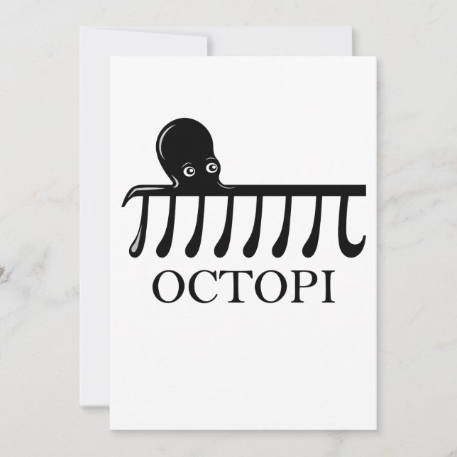 Octopi - Engraçado Pi Octopus Math (Frente)