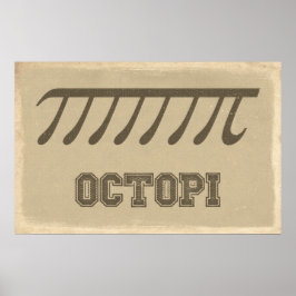 Octopi - Poster de matemática