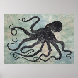 Octopus 6 - Poster de 28" x 20"