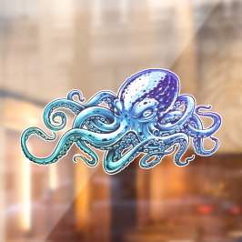 Octopus Blue Ocean Art Náutica