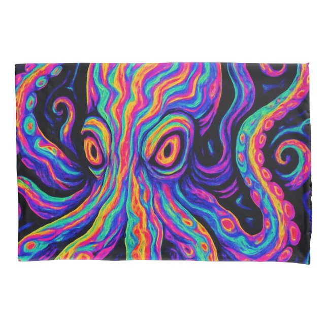 Octopus Colorido Trippy (Frente-Esquerda)