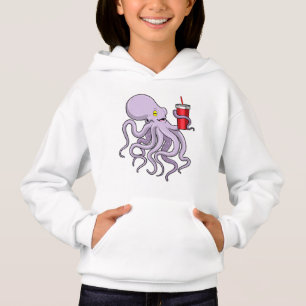 Octopus com caneta de Bebendo