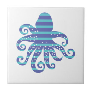Octopus com risca azul