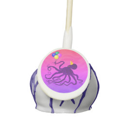 Octopus de Aniversário em Multi - Pop de Bolo