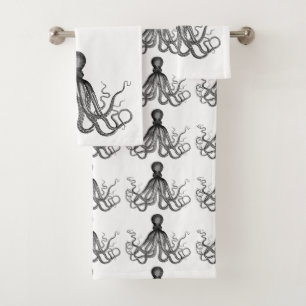 Octopus de conjunto de toalhas de banho