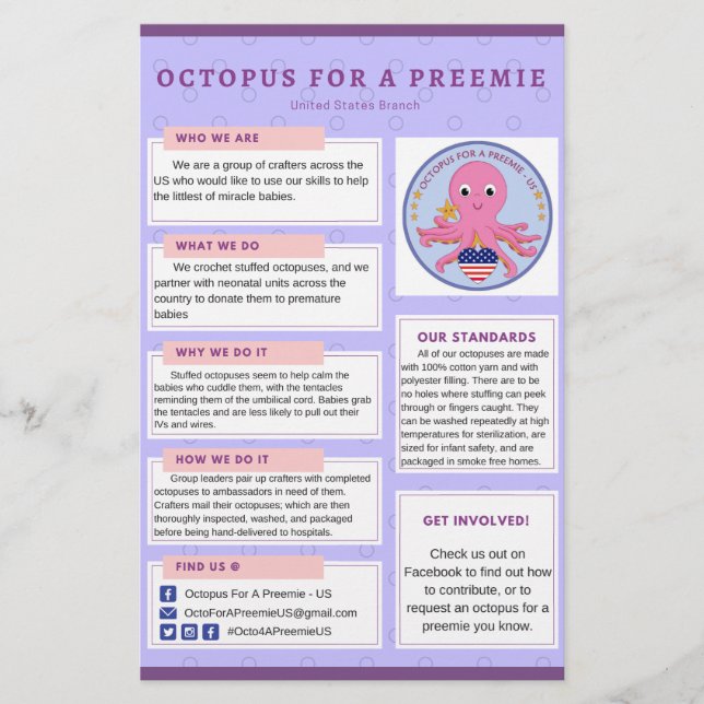 Octopus do Info Flyer para um predomínio dos EUA (Frente)
