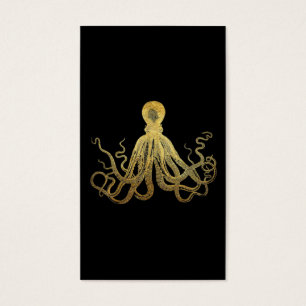 Octopus Dourado de Tinta Preta Costeira Náutica