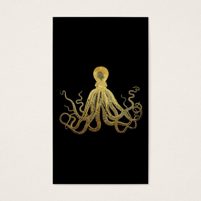 Octopus Dourado de Tinta Preta  Costeira Náutica (Frente)